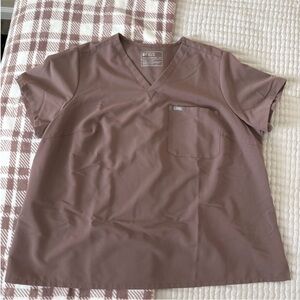 Figs Scrub Set in Smokey Taupe - 4XL Tall